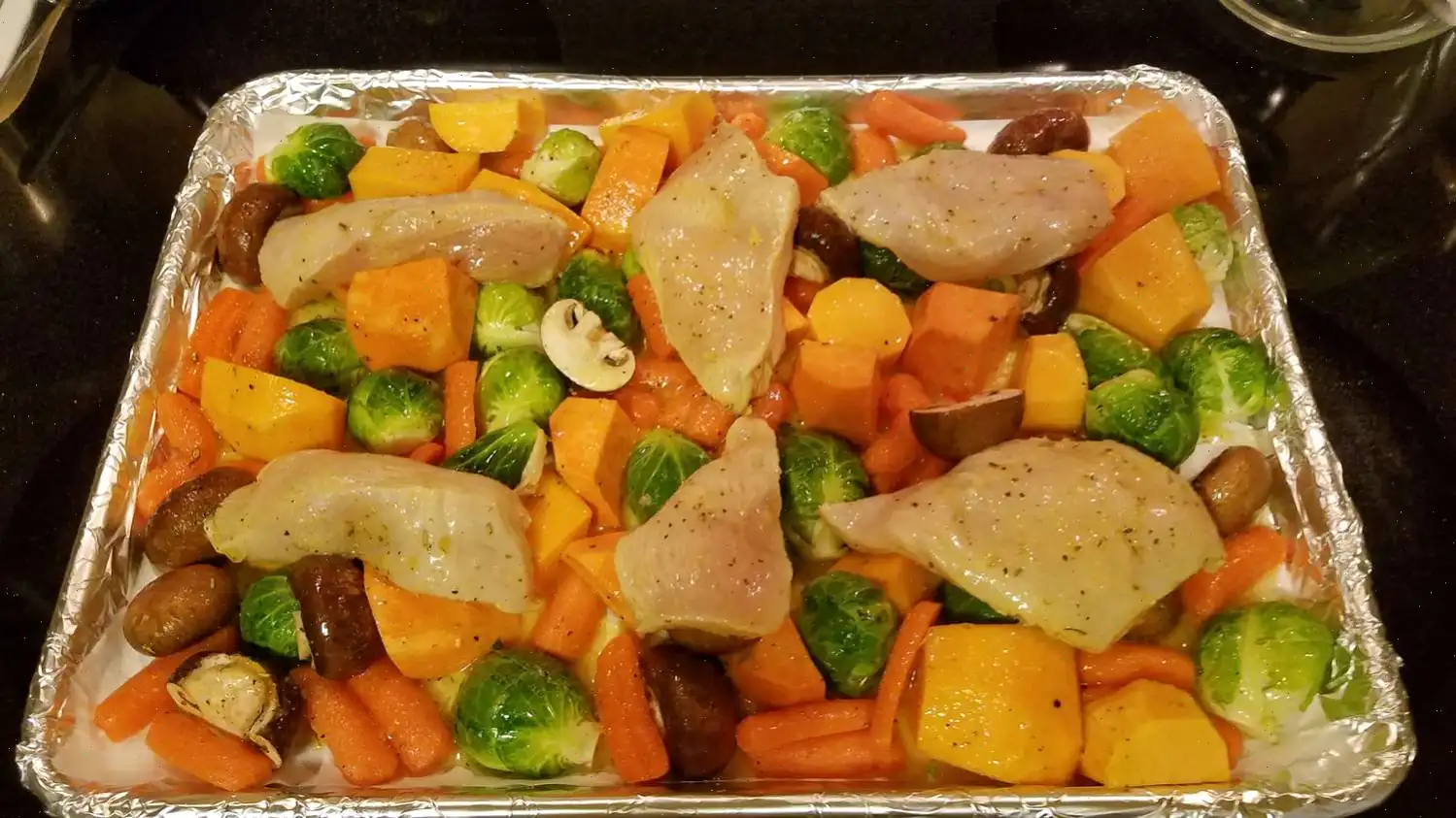 Autumn Rainbow Sheet Pan Dinner Recipe