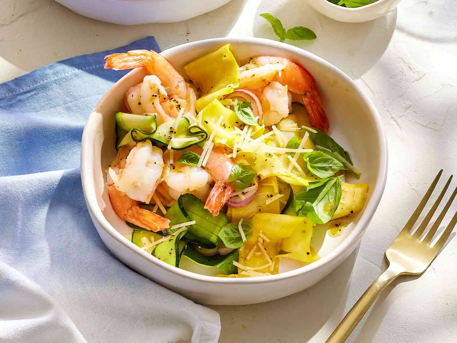Summer Squash Salad with Shrimp Recipe