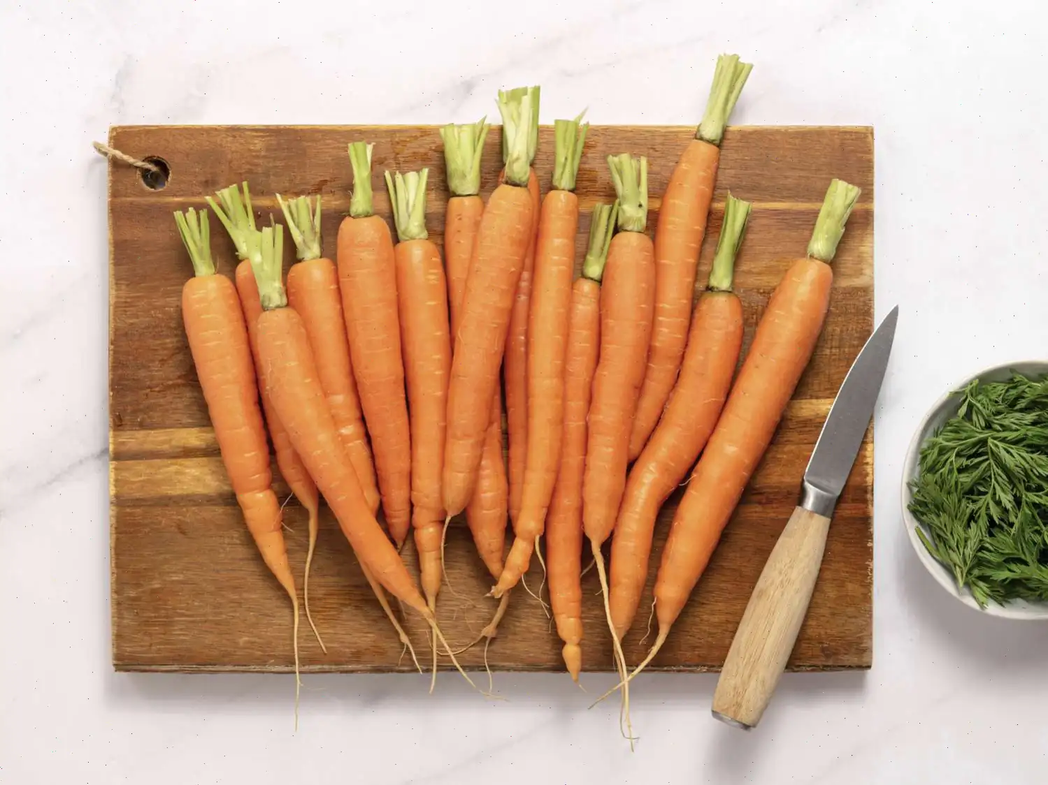 Tamarind Roasted Carrots with Carrot-Top Dip Recipe