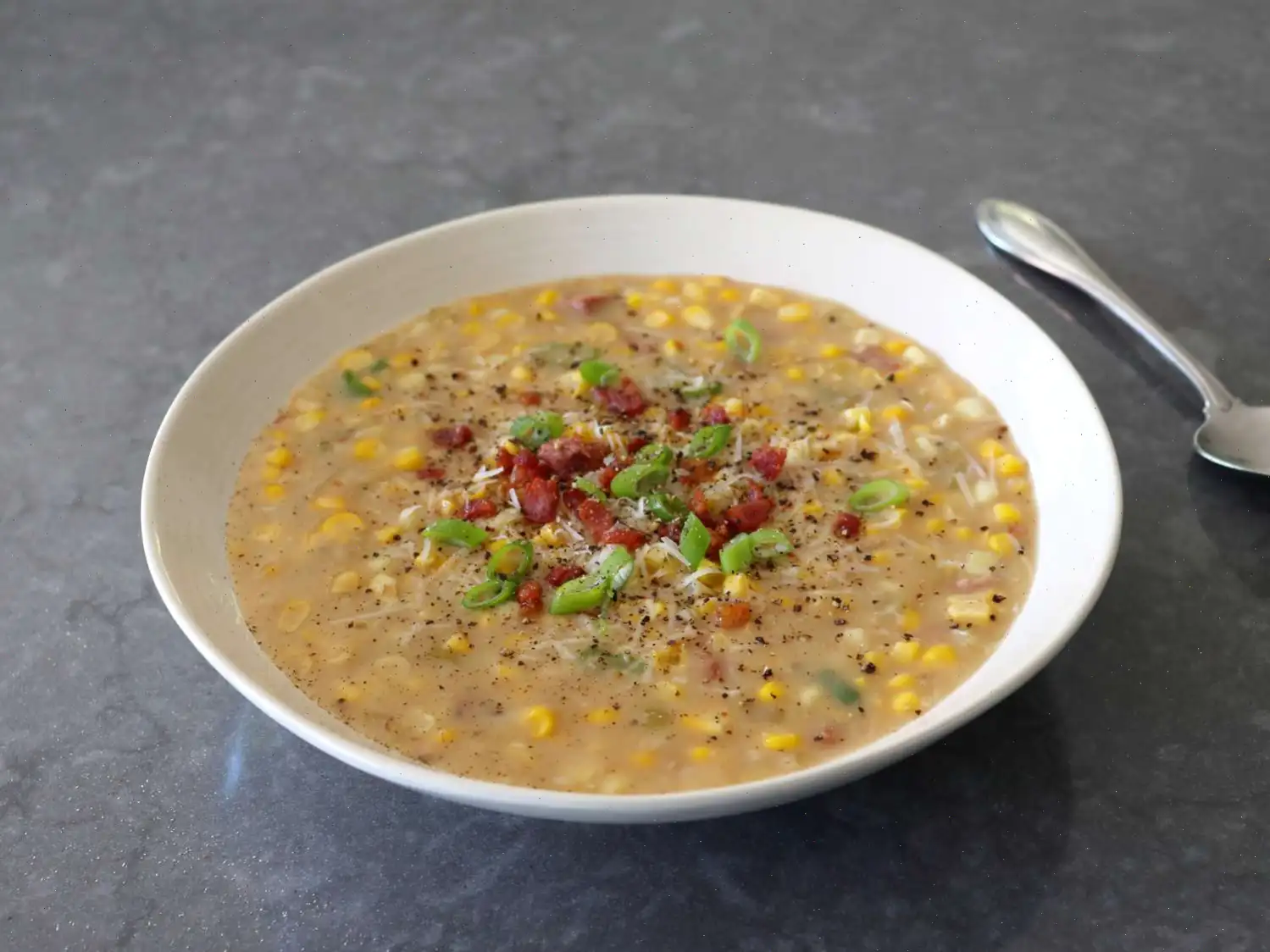 “Cacio e Pepe” Corn Chowder Recipe