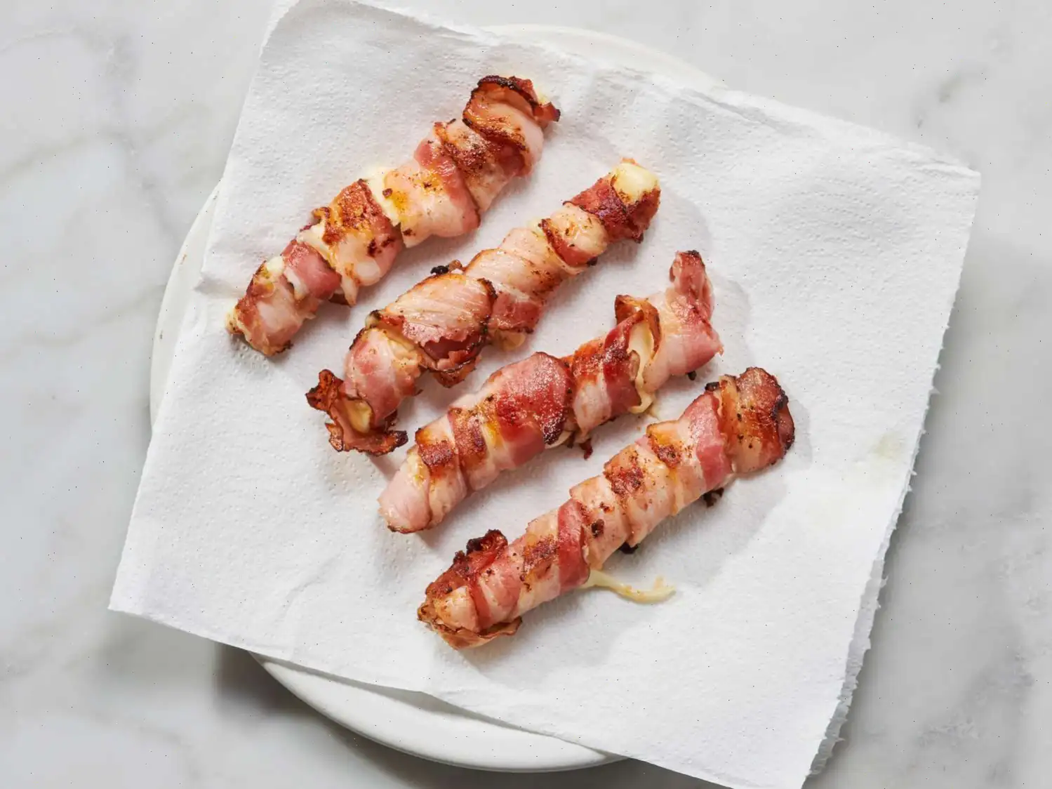 2-Ingredient Bacon-Wrapped Mozzarella Sticks Recipe
