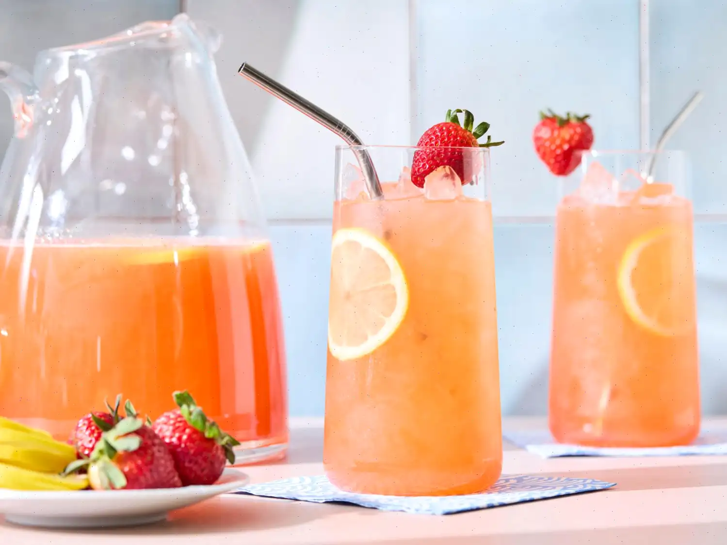 All Natural Strawberry Lemonade