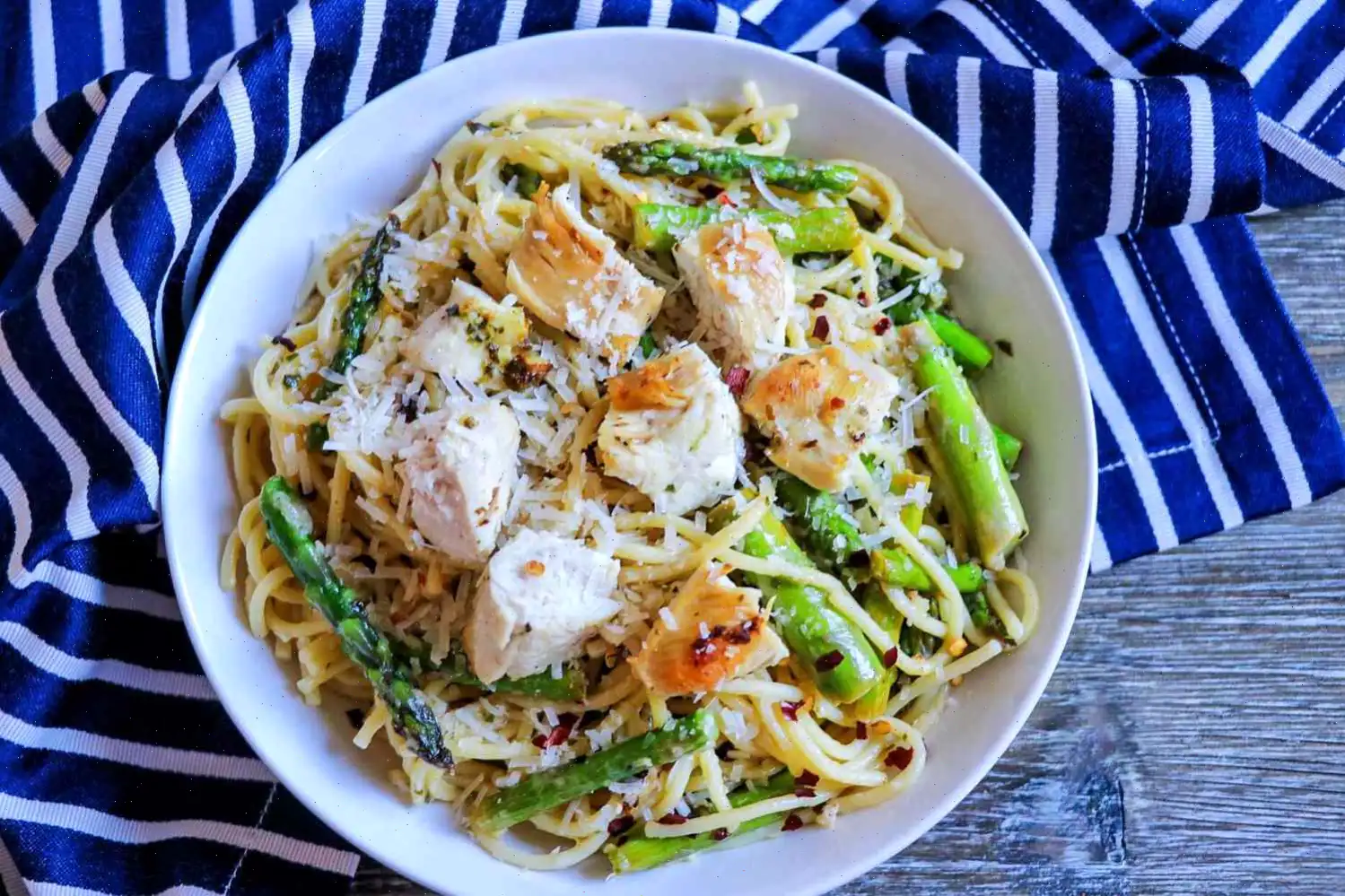 Lemon Asparagus and Chicken Pasta Recipe