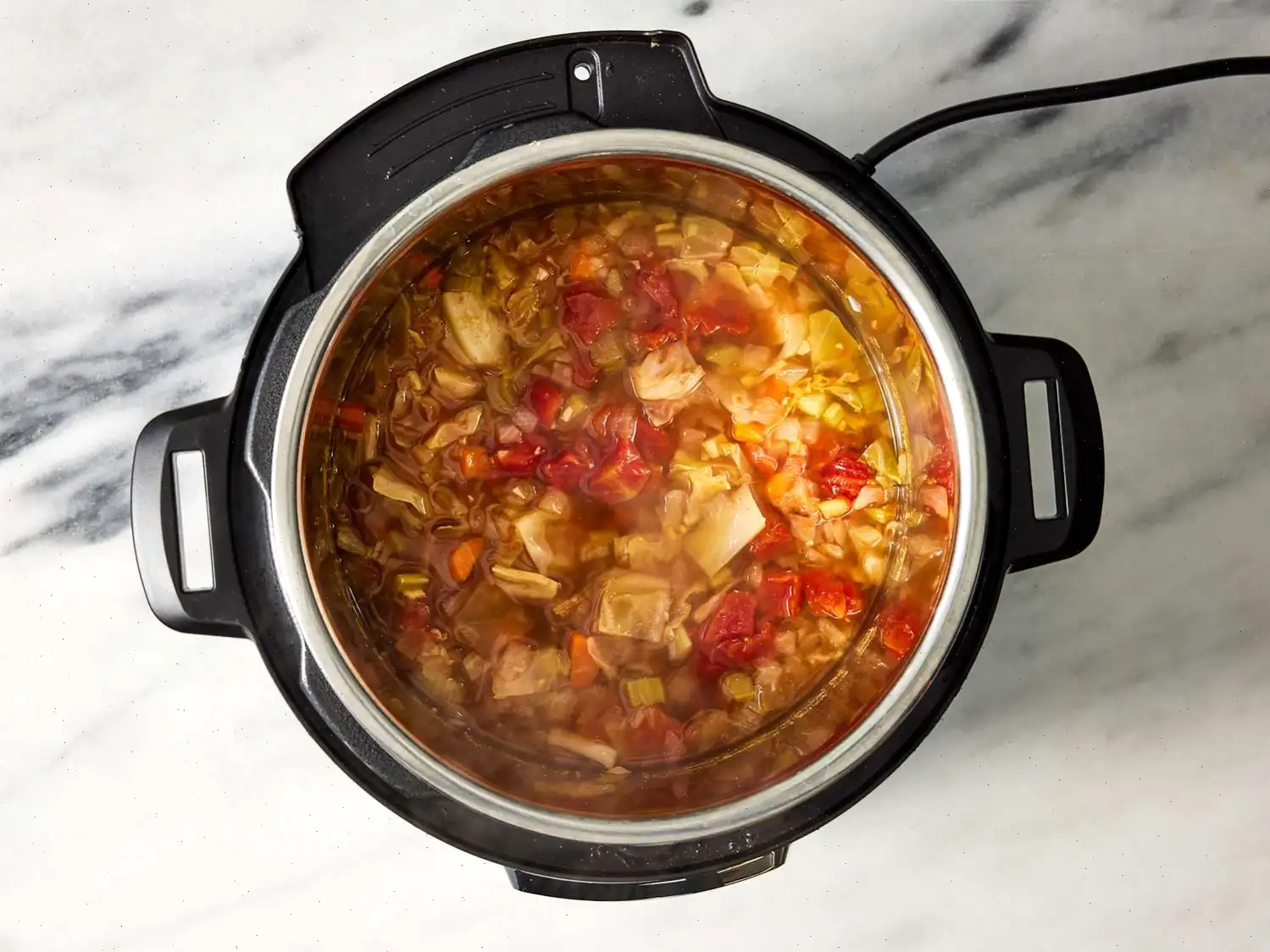 Instant Pot Vegan Cabbage Detox Soup Recipe