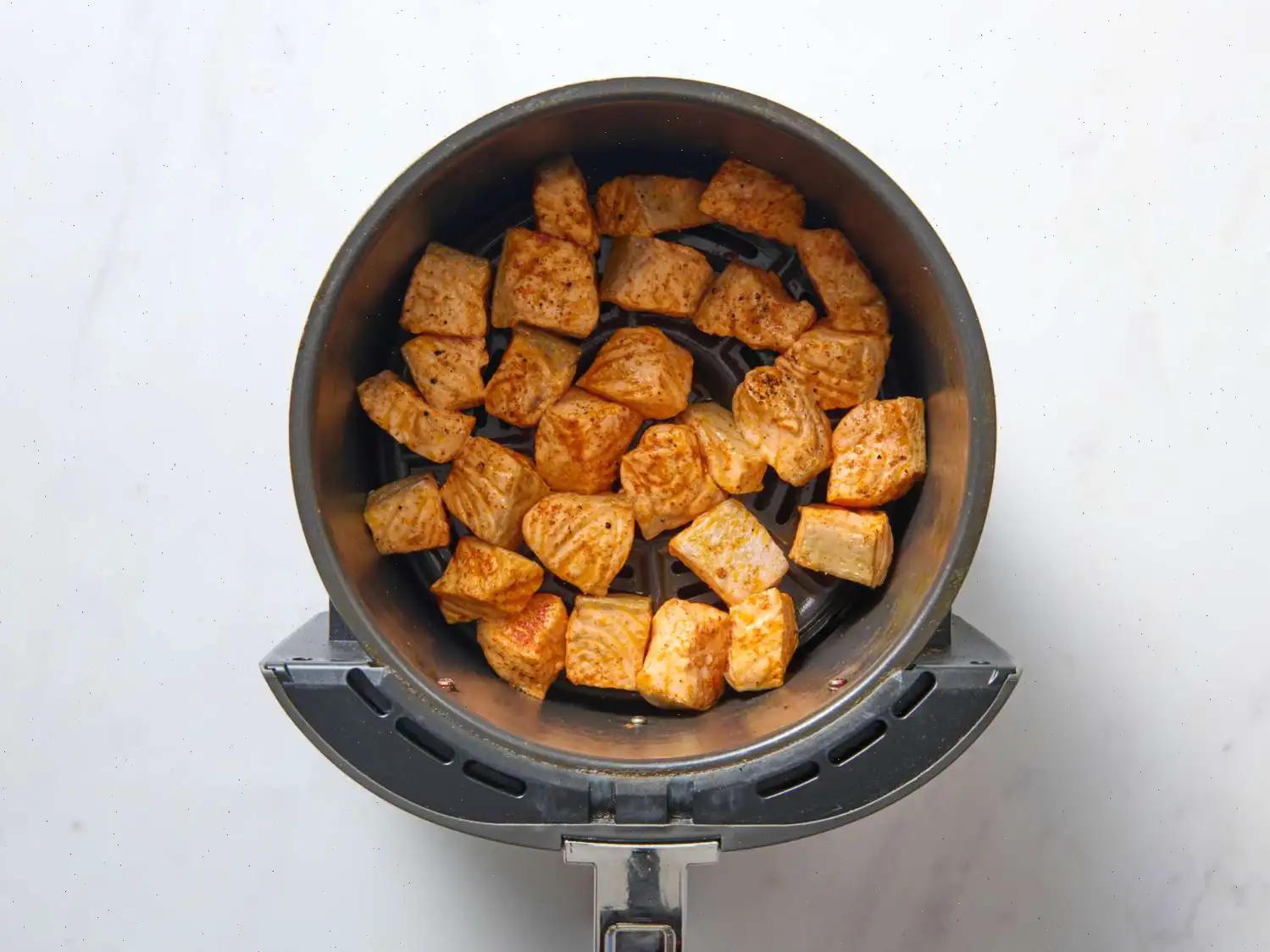 Air Fryer Honey Mustard Salmon Bites Recipe