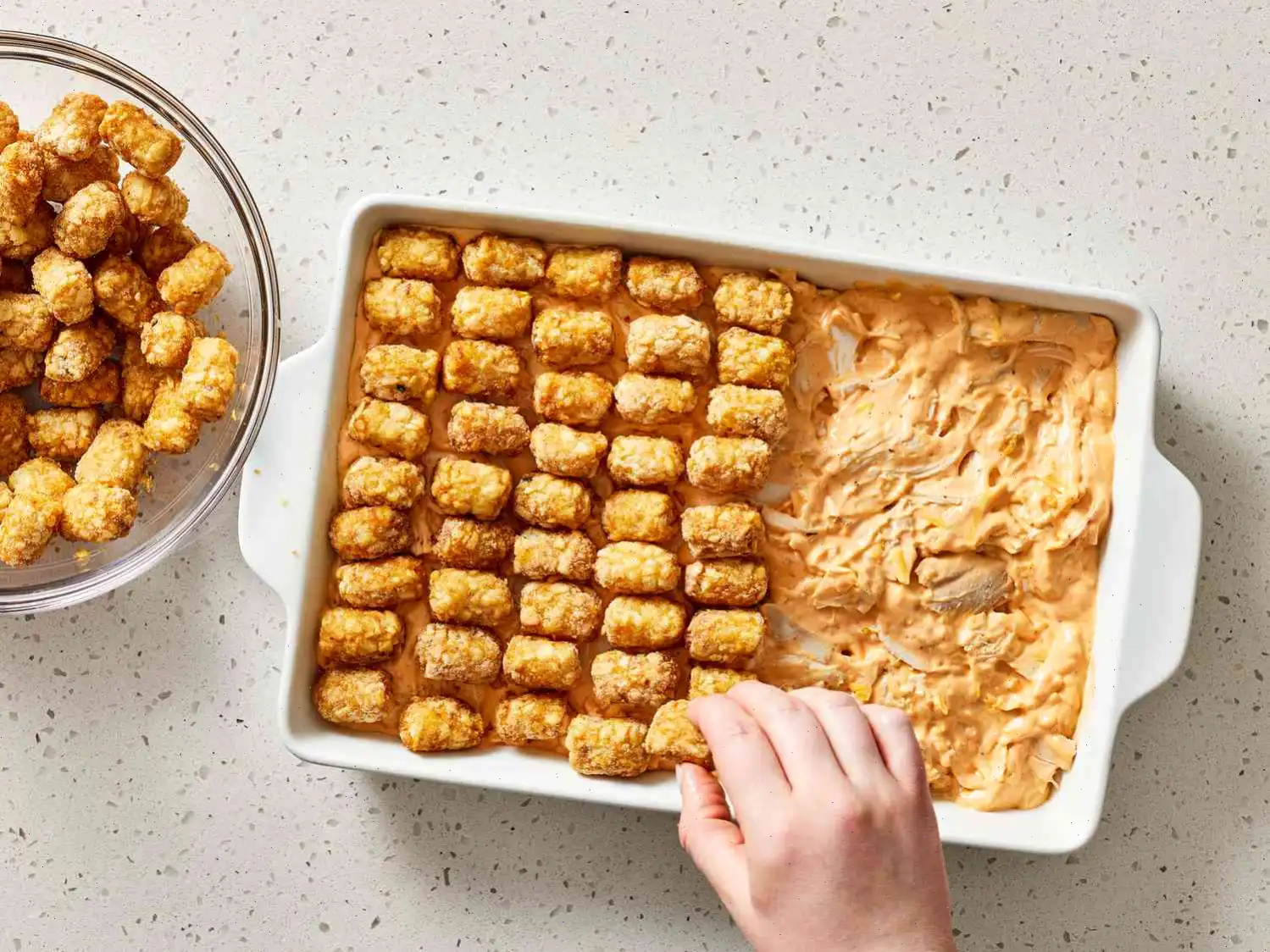 Buffalo Chicken Tater Tot Casserole Recipe