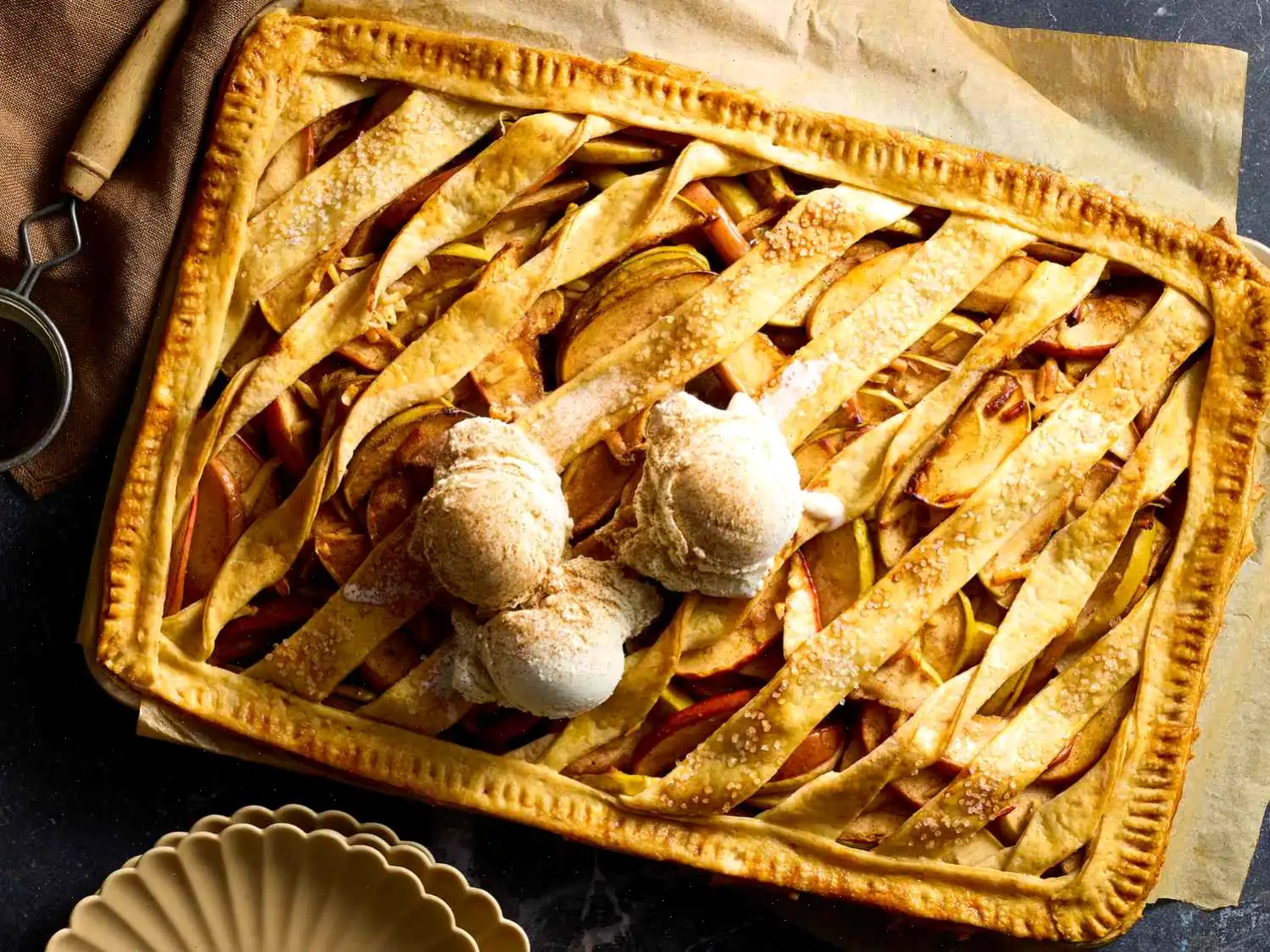 Apple-Gruyère Slab Pie Recipe