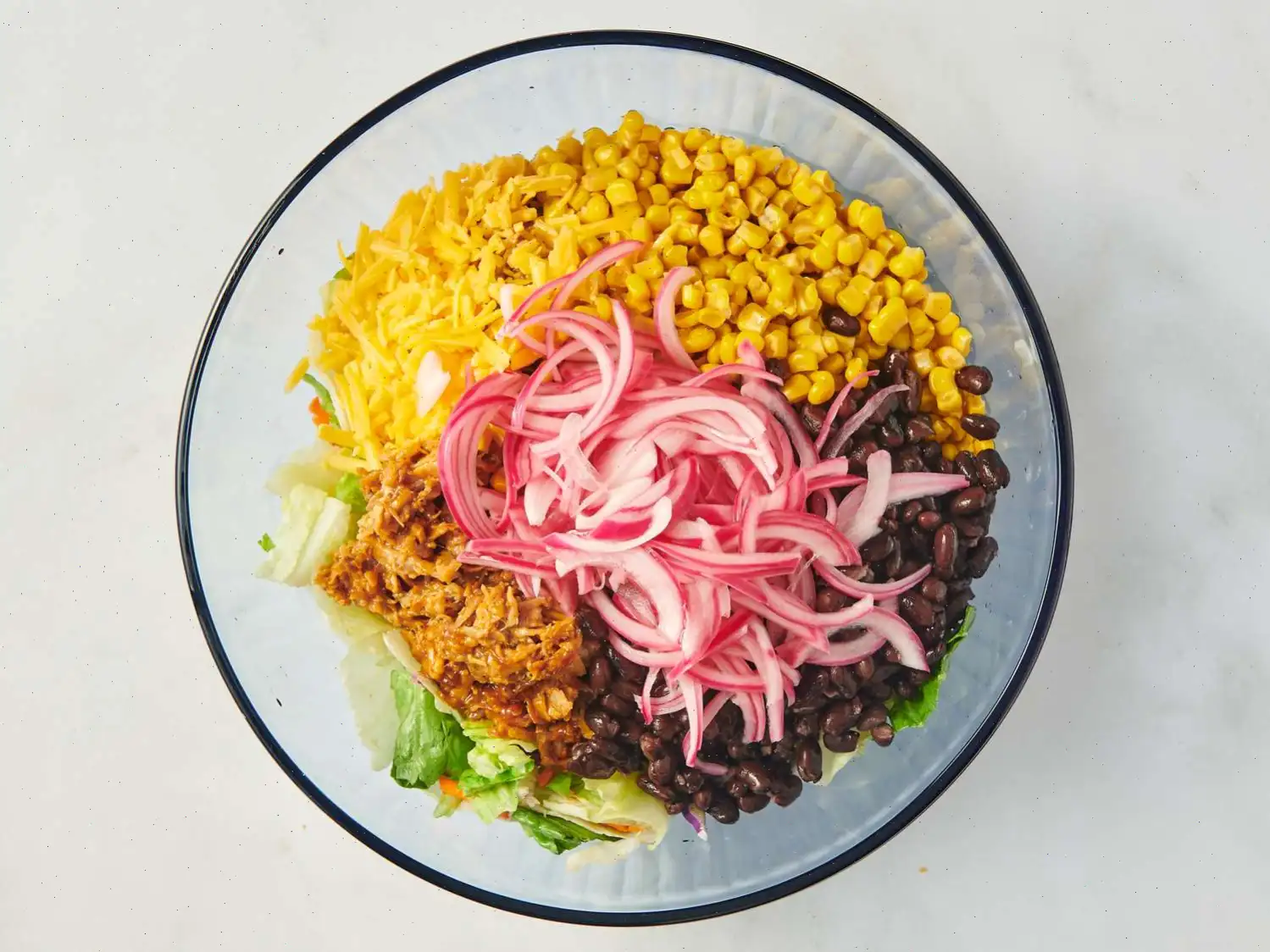 State Fair Pulled Pork and Cornbread Crouton Salad Recipe