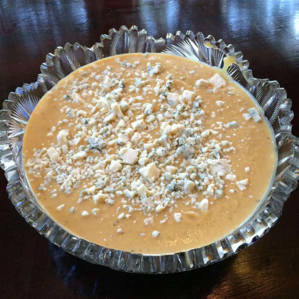 Creamy Roasted Butternut Squash Soup with Blue Cheese Recipe