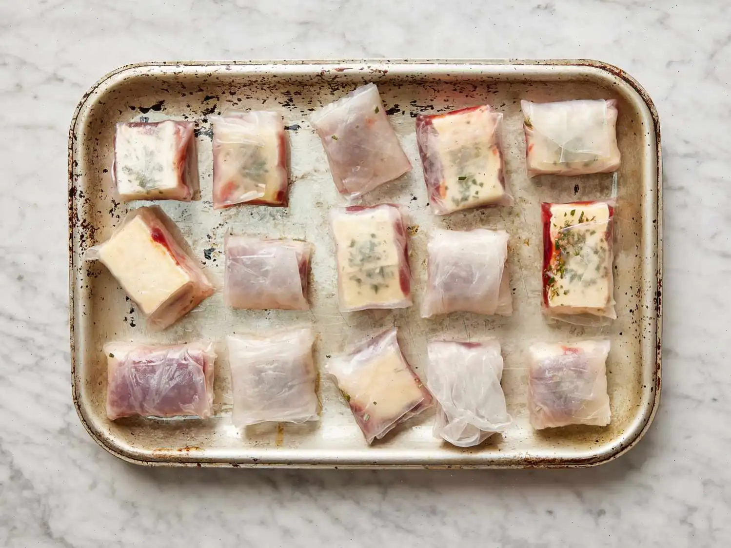 Crispy Brie and Cranberry Rice Paper Bites