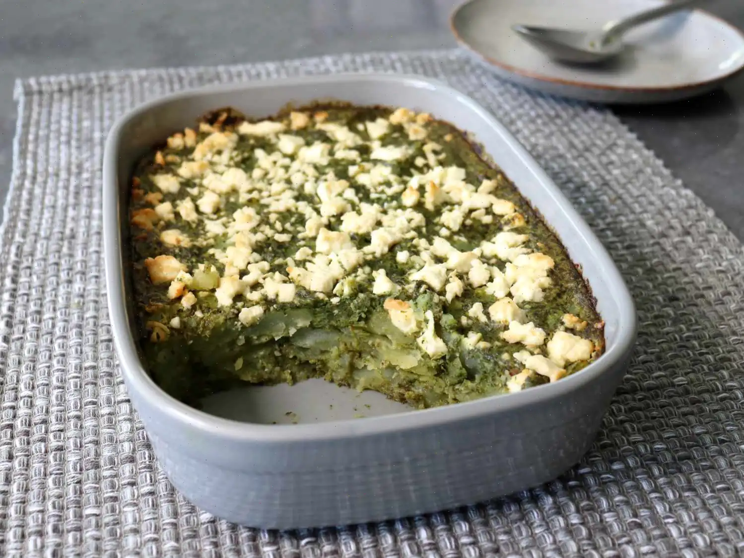 Greek Feta and Spinach Potato Casserole Recipe