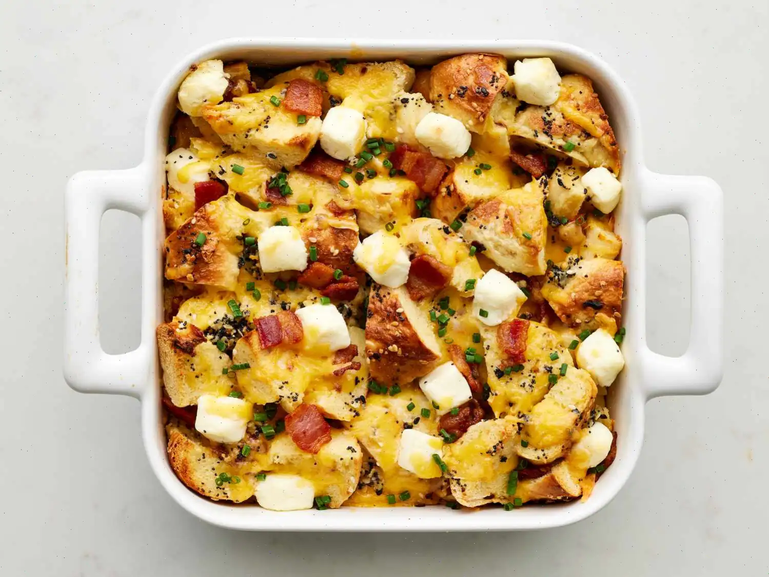 Everything Bagel Breakfast Casserole