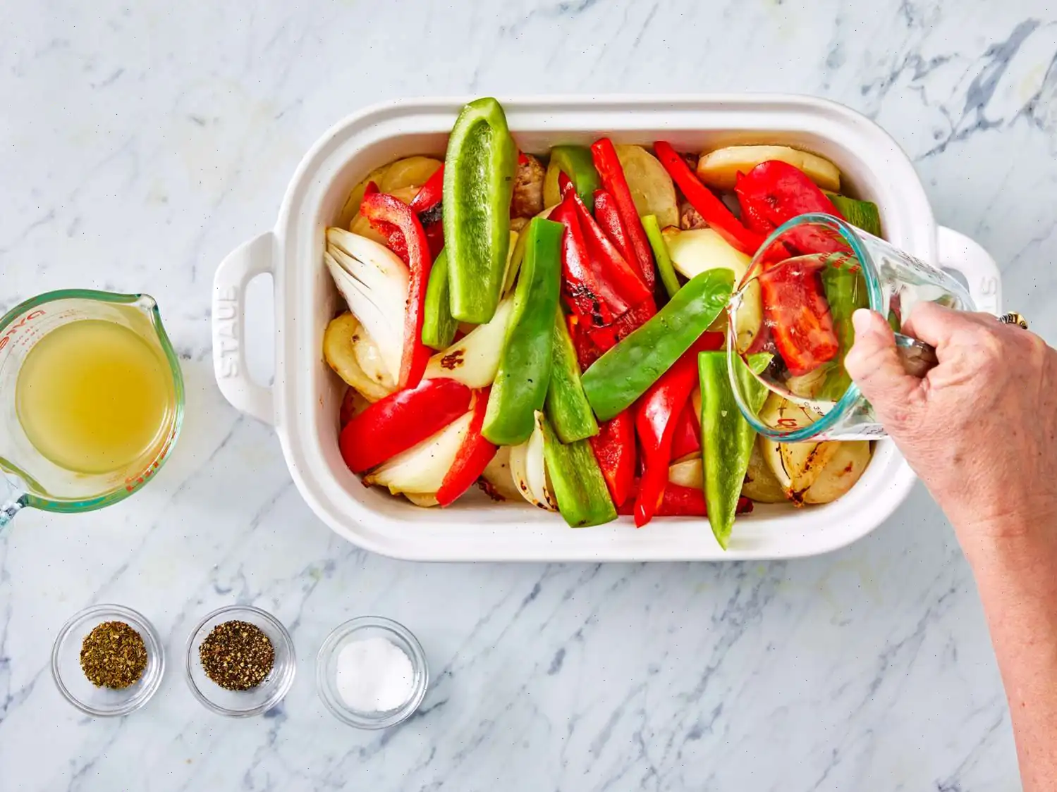 Sausage, Peppers, Onions, and Potato Bake Recipe