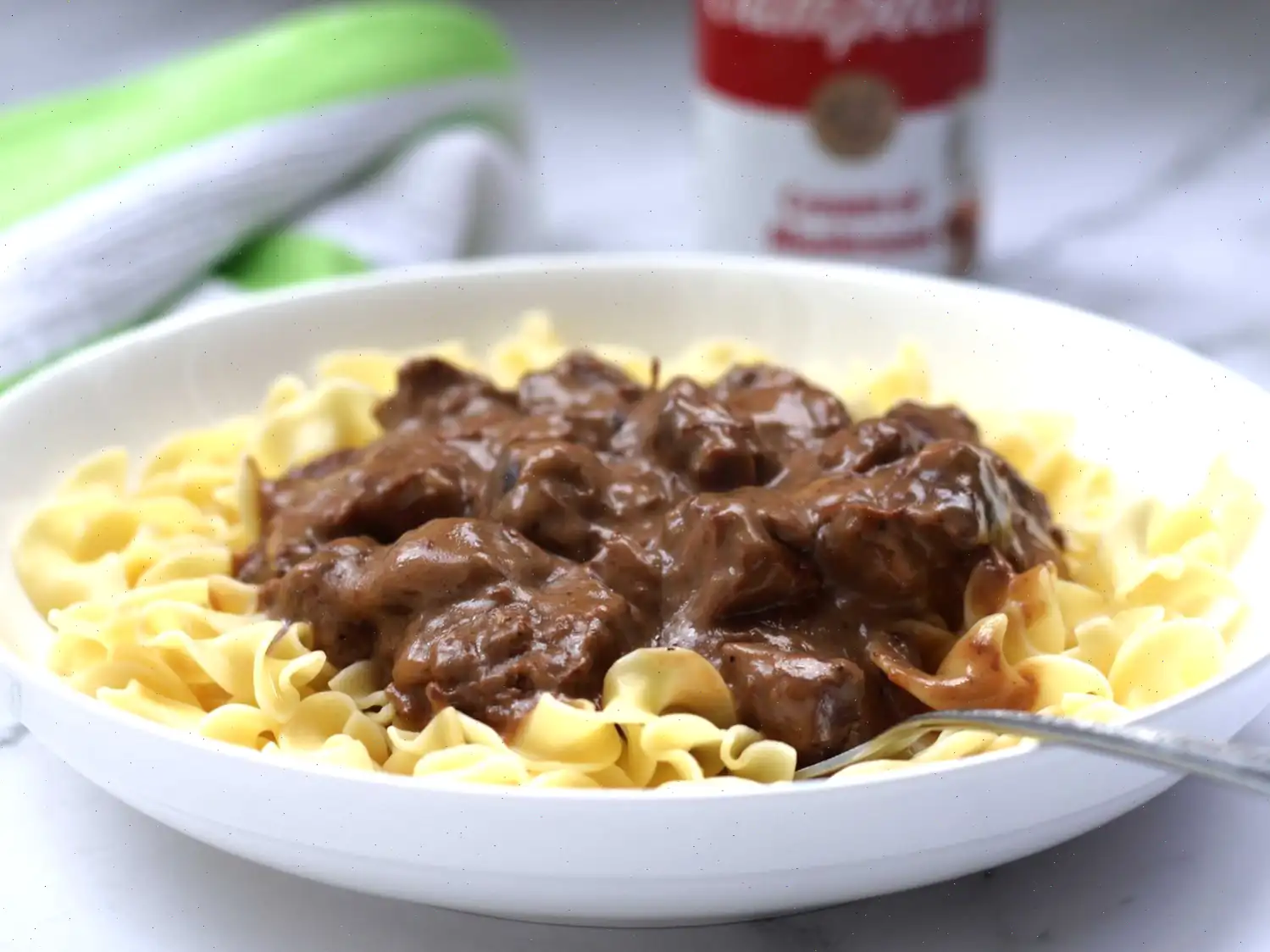 Creamy Beef Tips with Egg Noodles Recipe