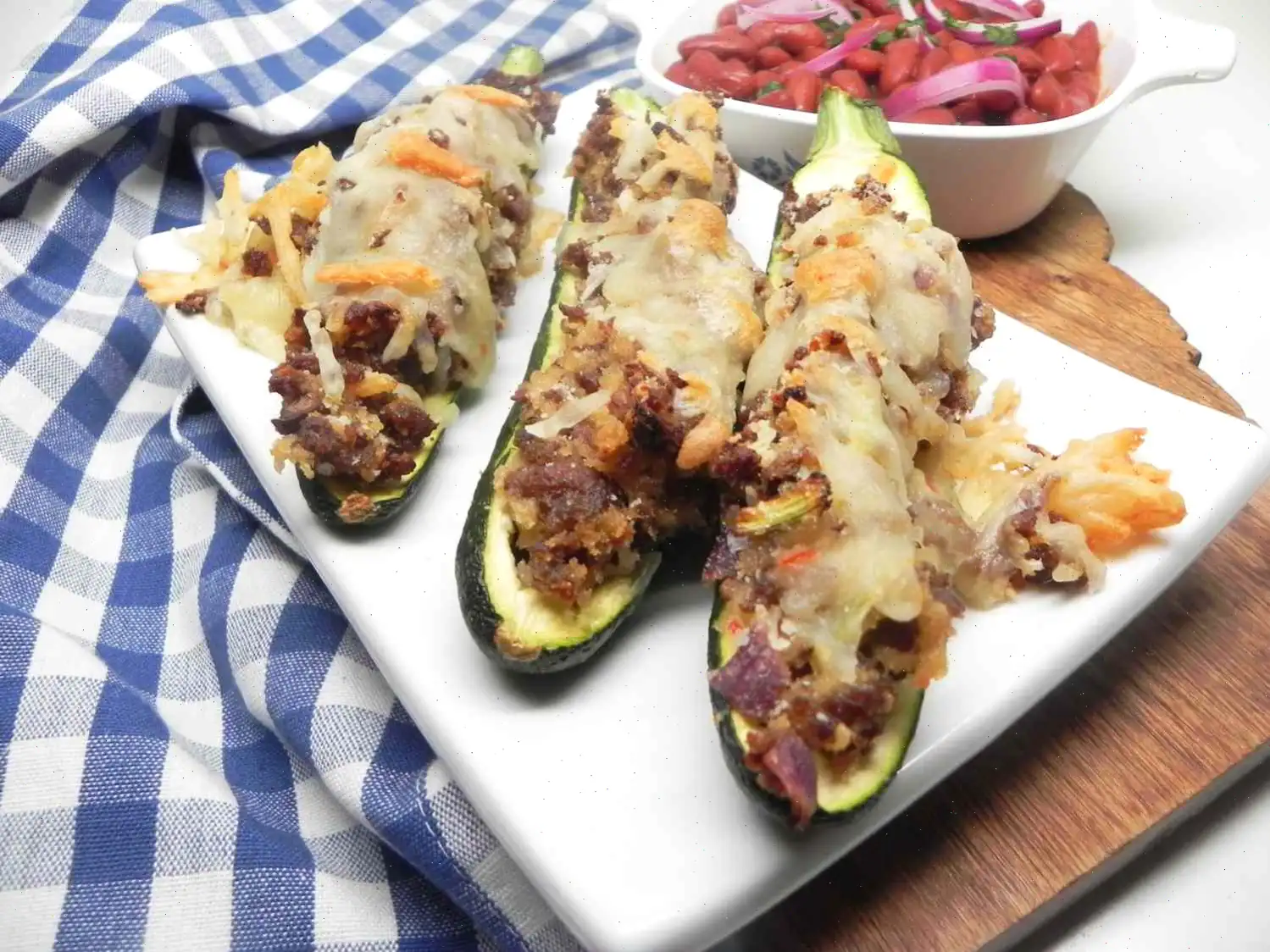 Sausage-Stuffed Zucchini Boats Recipe
