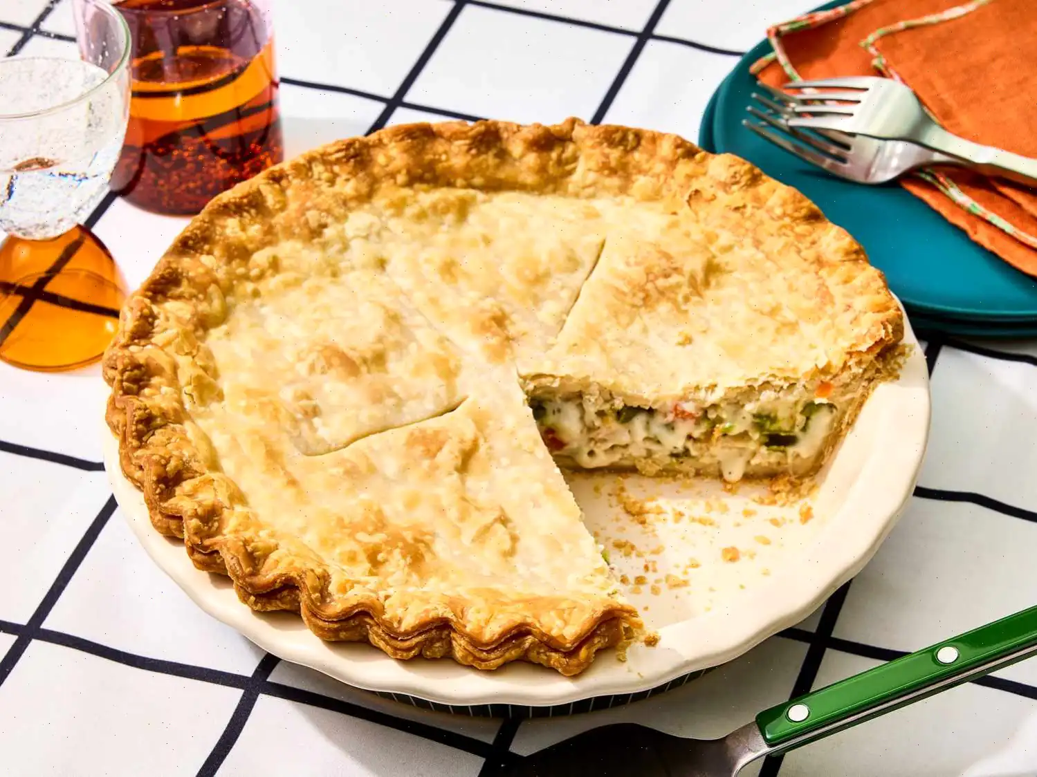 Dad's Leftover Turkey Pot Pie Recipe