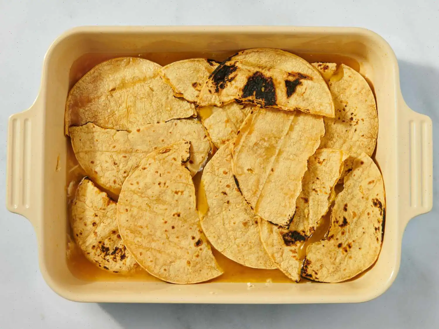 Quick and Easy Green Chile Chicken Enchilada Casserole Recipe