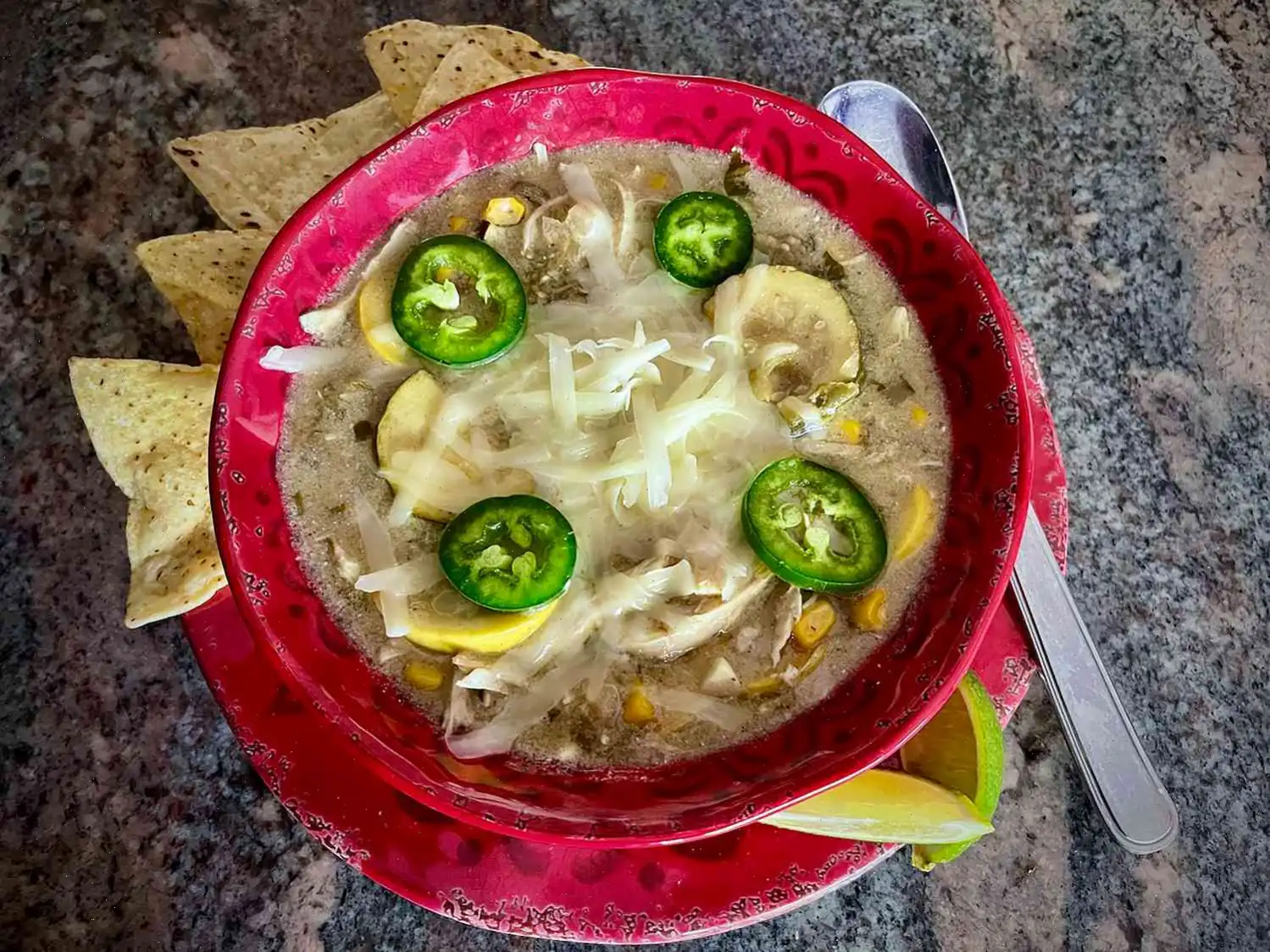 Green Chicken Enchilada Soup Recipe