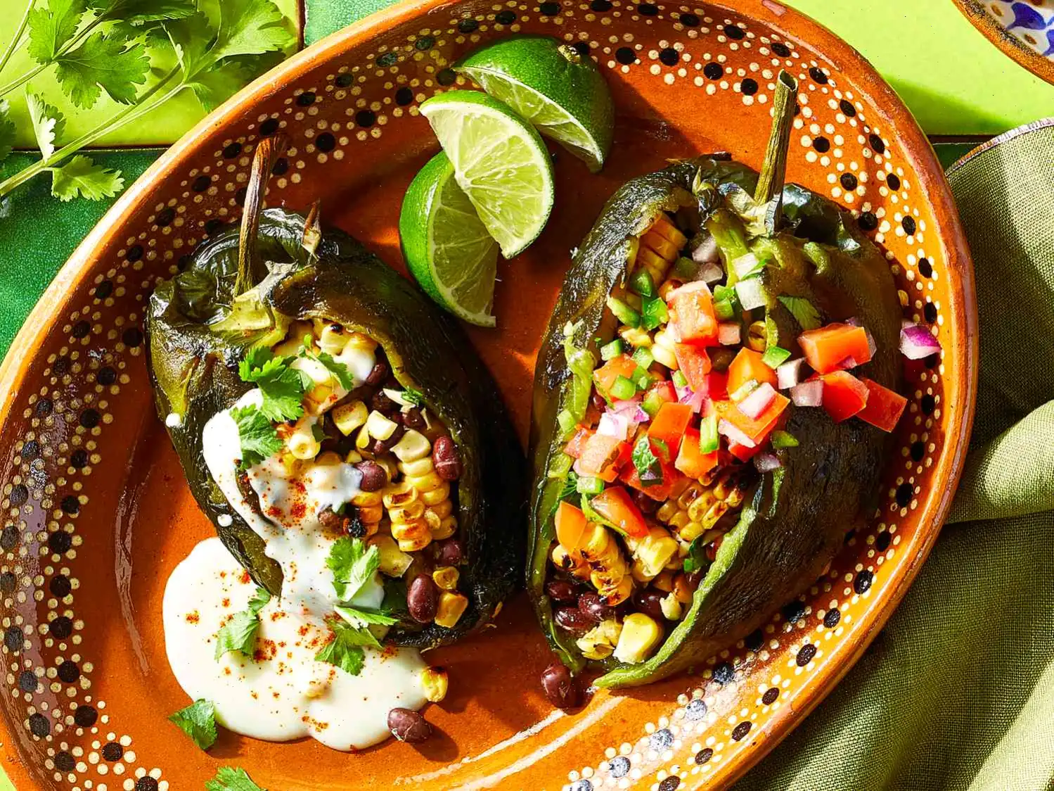 Grilled Stuffed Poblanos Recipe