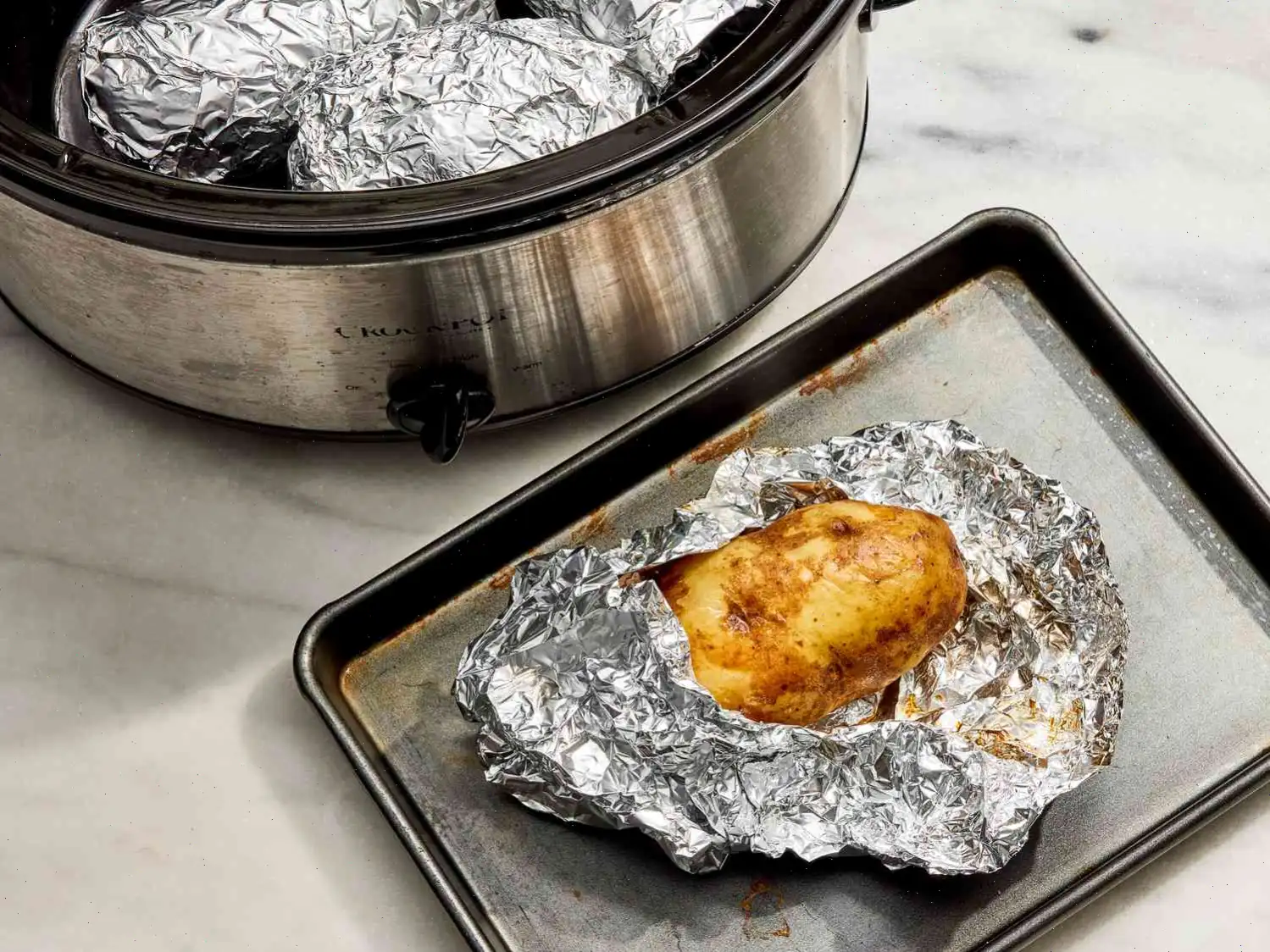 Slow Cooker Baked Potatoes Recipe