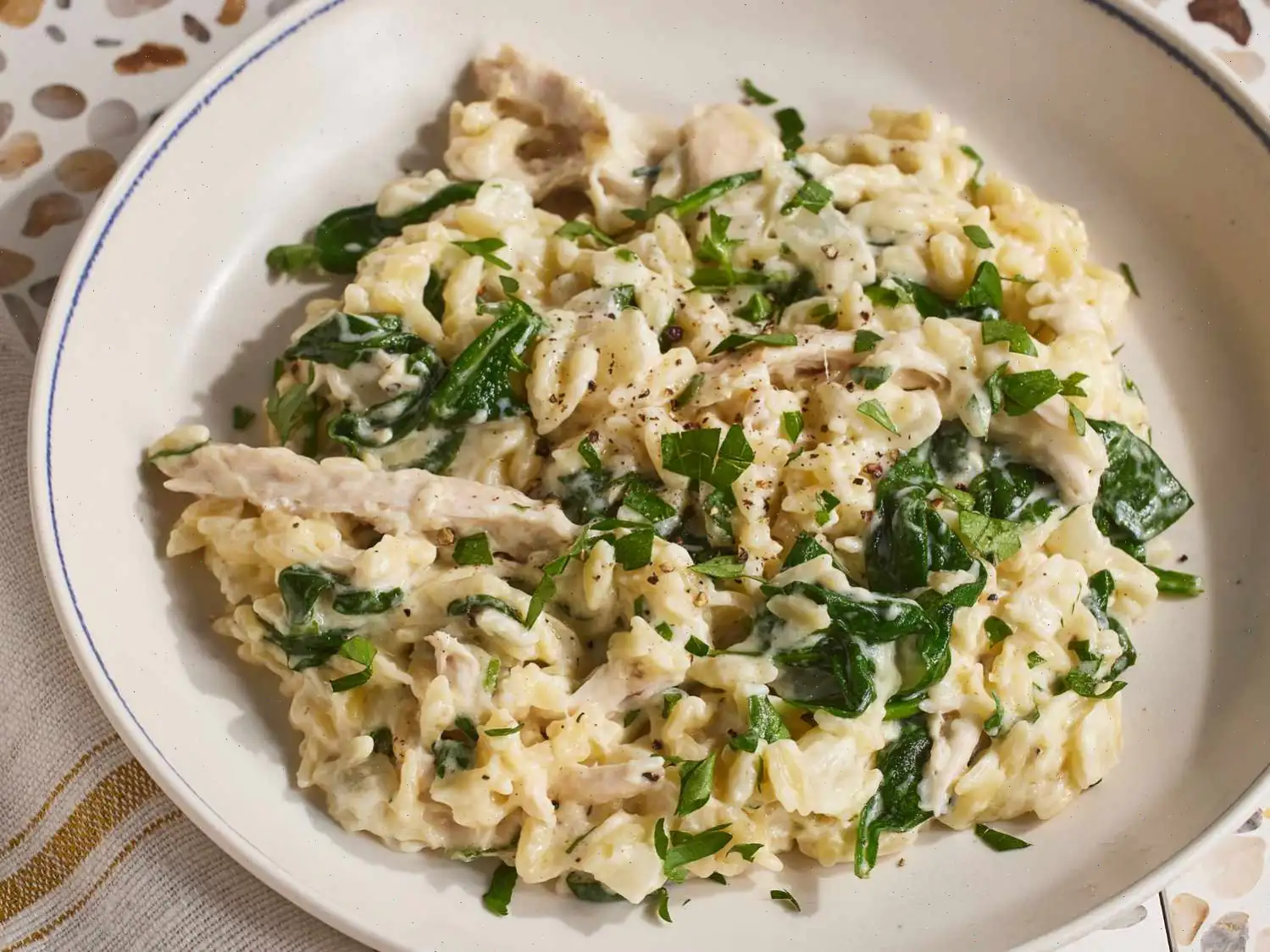 One Pot Lemon Chicken Orzo Recipe