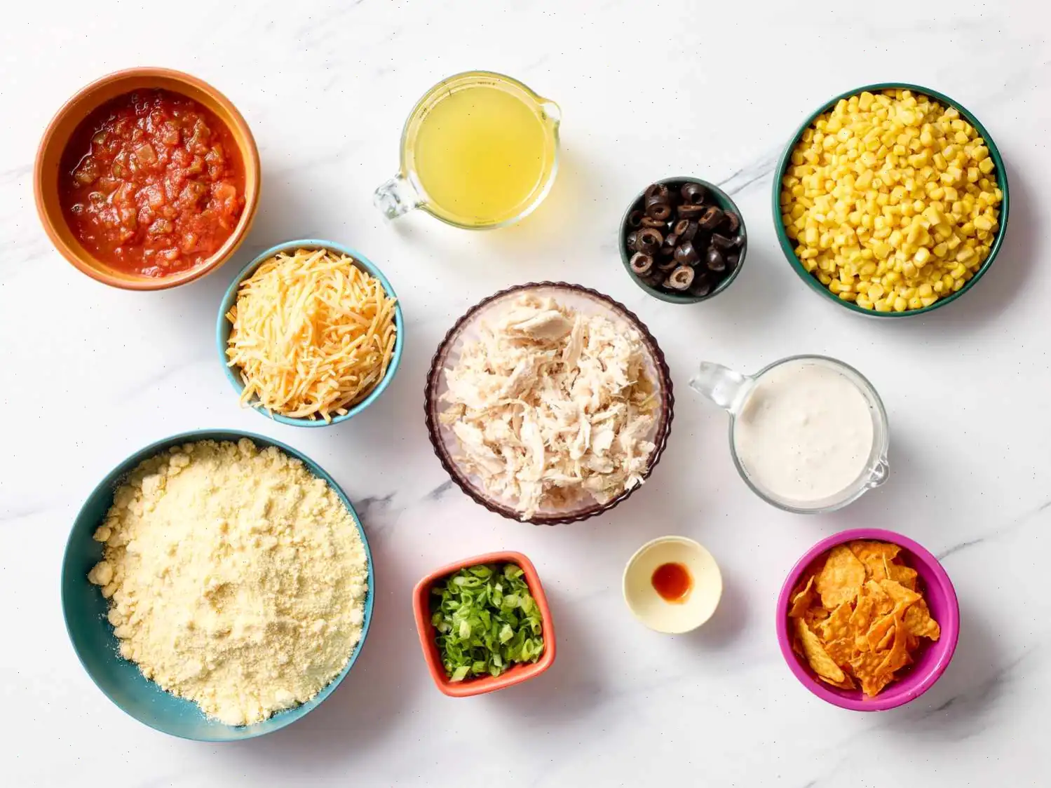 Crunchy Tex-Mex Casserole with Spicy Ranch Drizzle Recipe