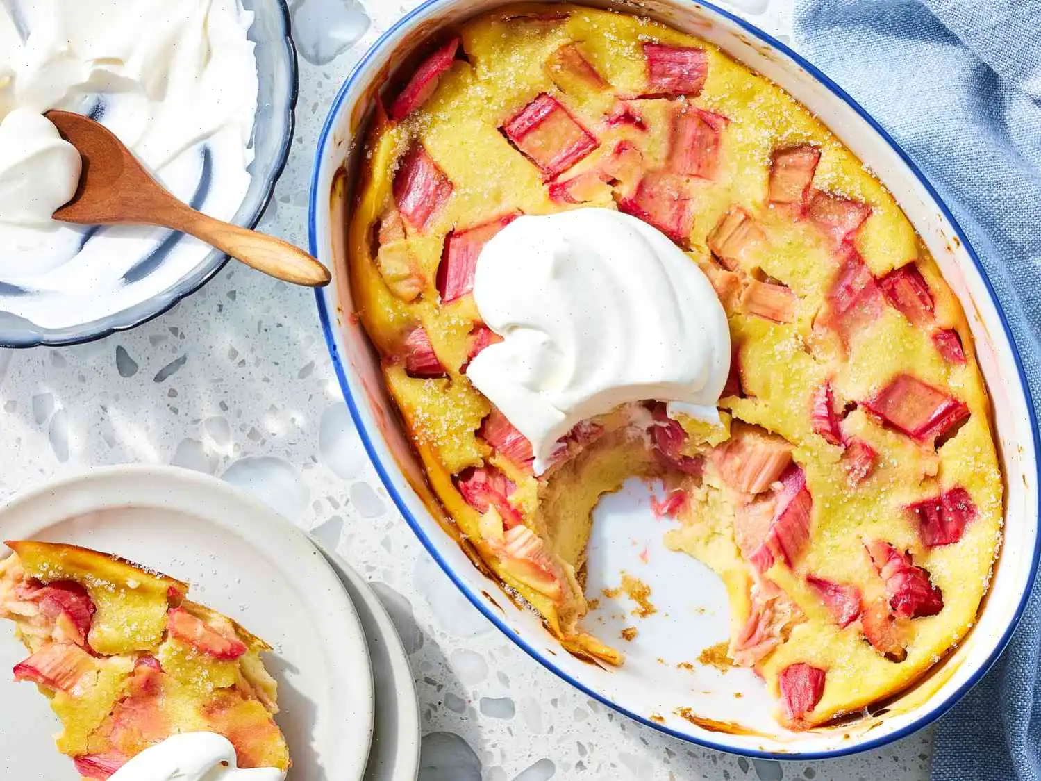 Rhubarb-Buttermilk Clafoutis Recipe