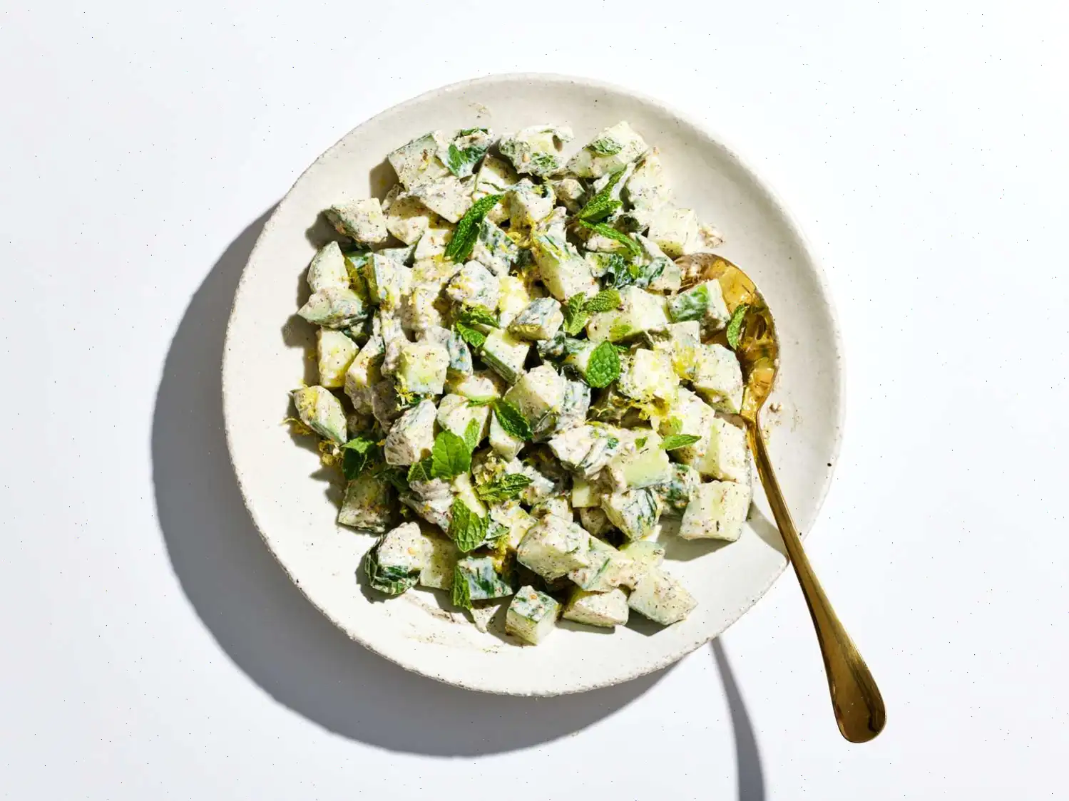 Cucumber Salad with Labneh, Za’atar, and Mint Recipe