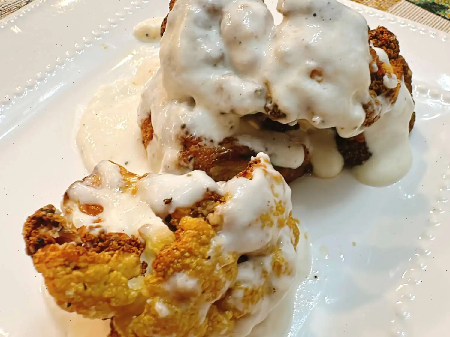 Roasted Cauliflower with Alfredo Sauce Recipe