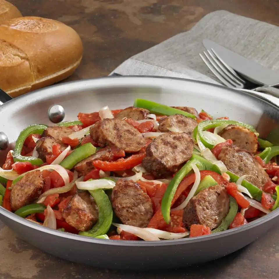 Johnsonville Italian Sausage, Onions & Peppers Skillet Recipe