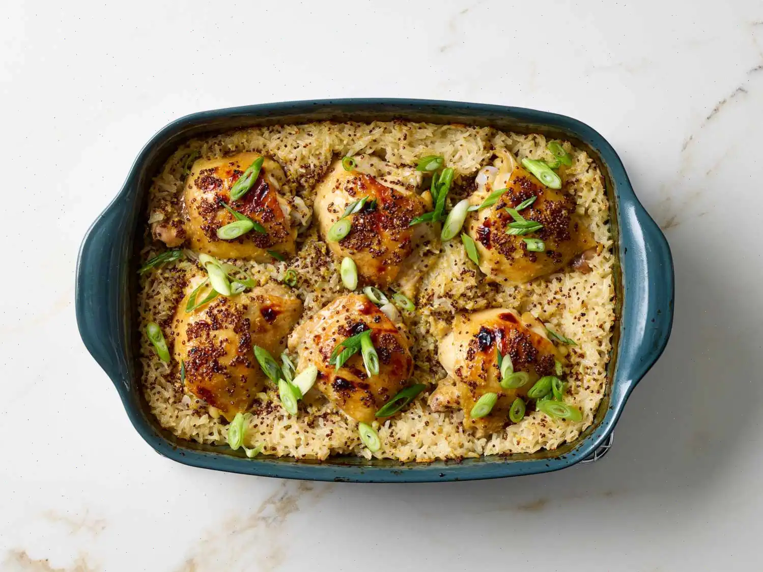 Honey Mustard Chicken and Rice Bake Recipe