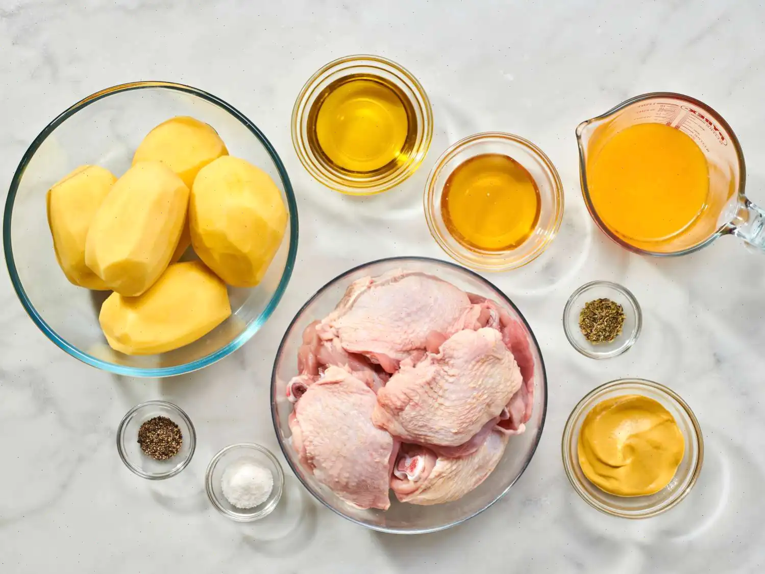 Greek Honey Mustard Roast Chicken and Potatoes Recipe