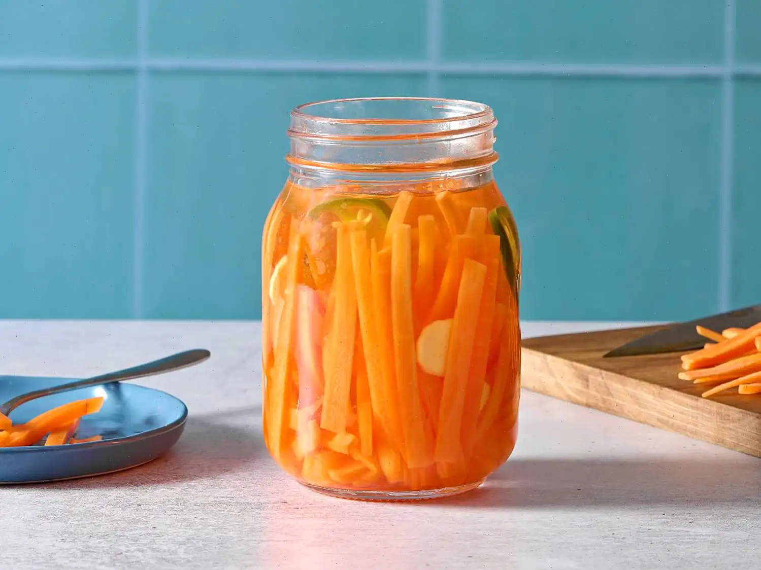 Sweet and Spicy Quick Pickled Carrots Recipe