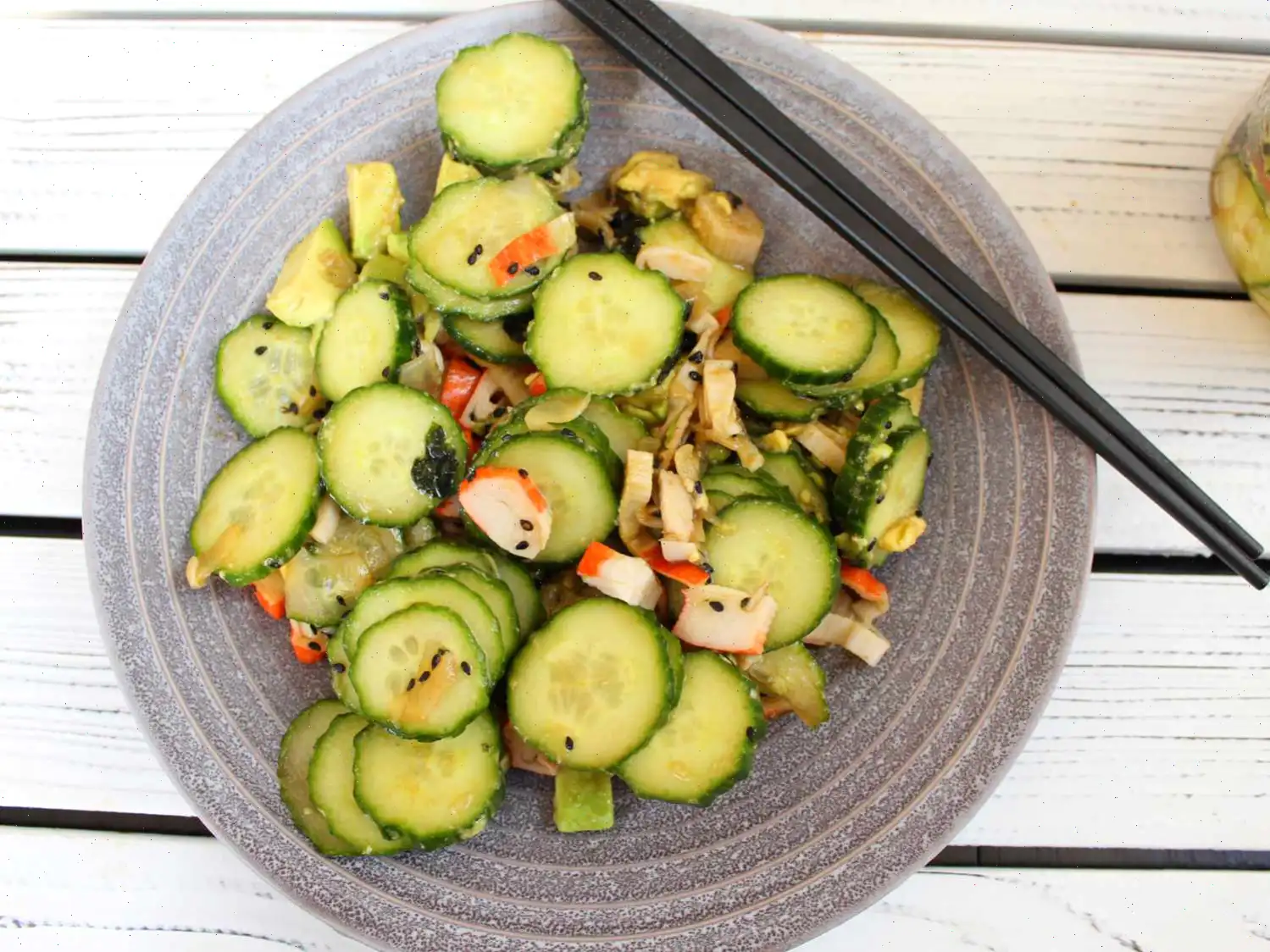 California Roll Cucumber Salad Recipe