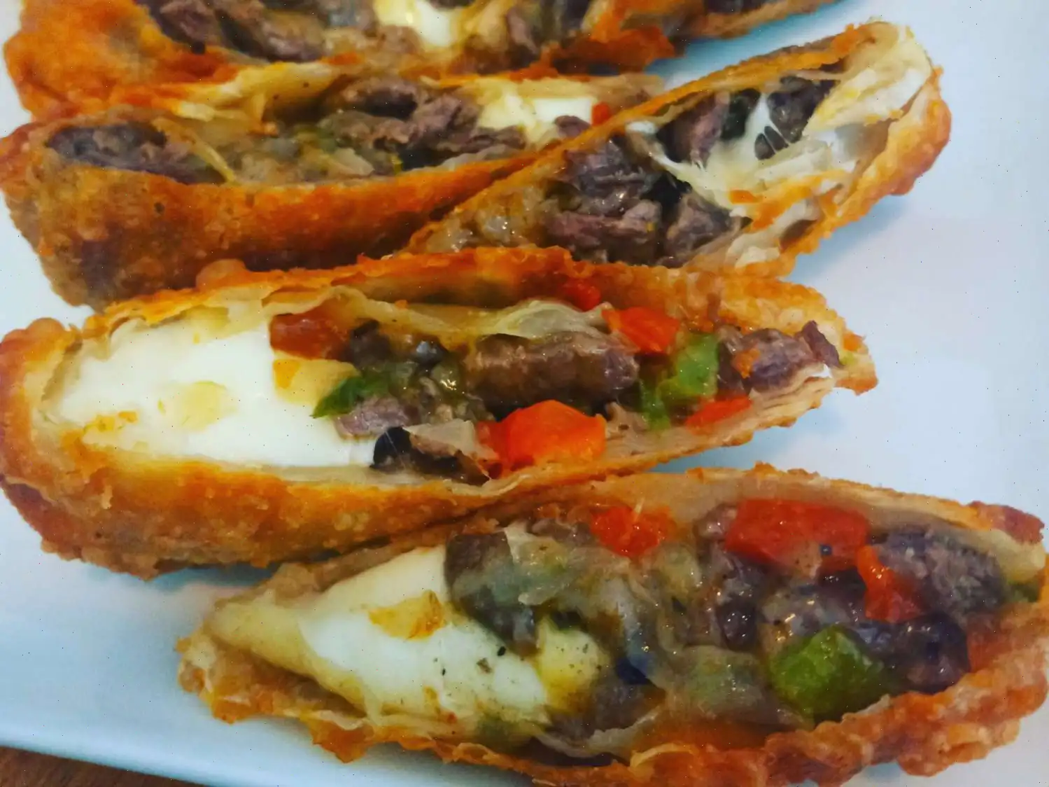 Philly Cheesesteak Egg Rolls Recipe