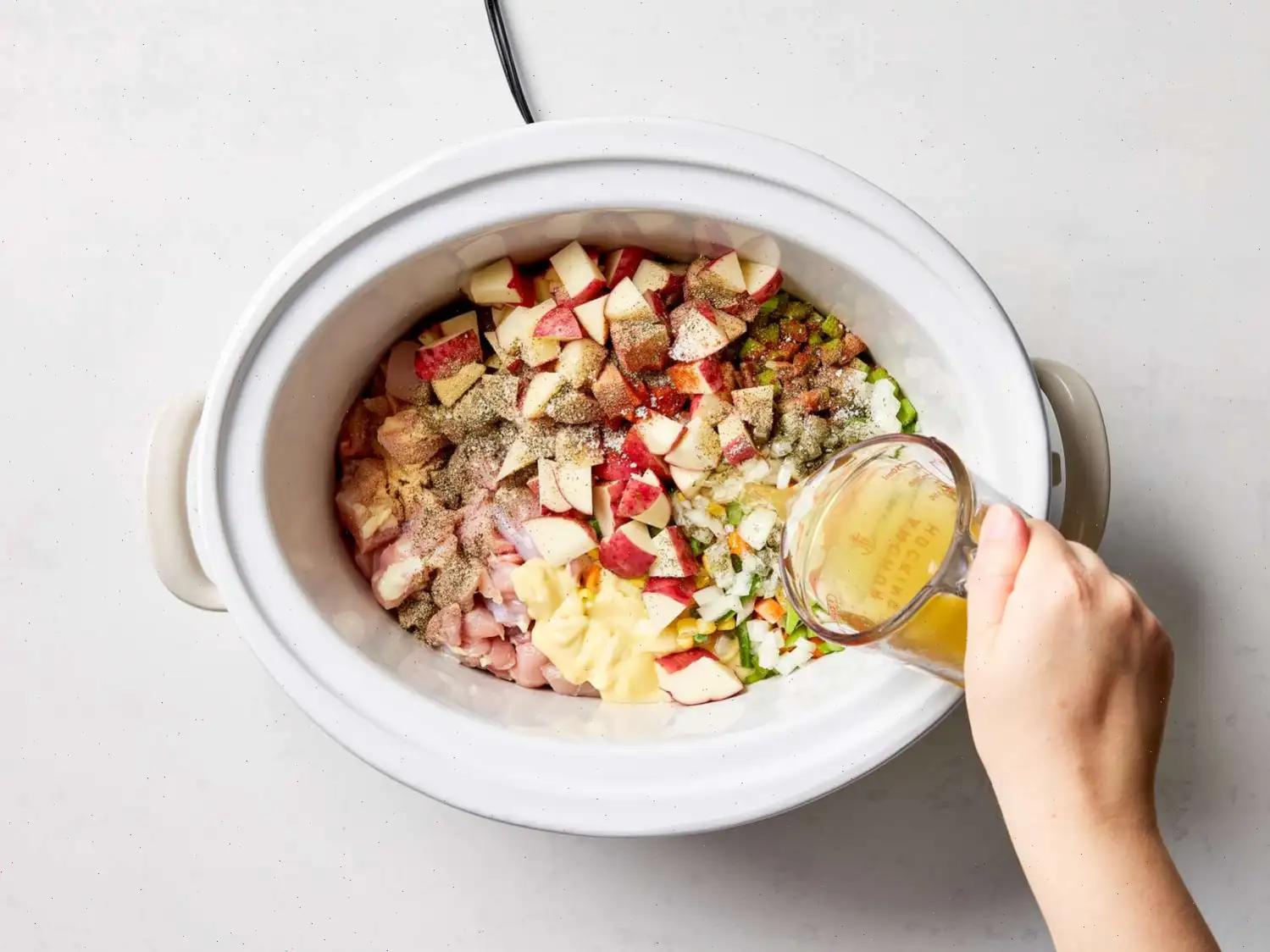 Slow Cooker Chicken Pot Pie With Biscuits Recipe