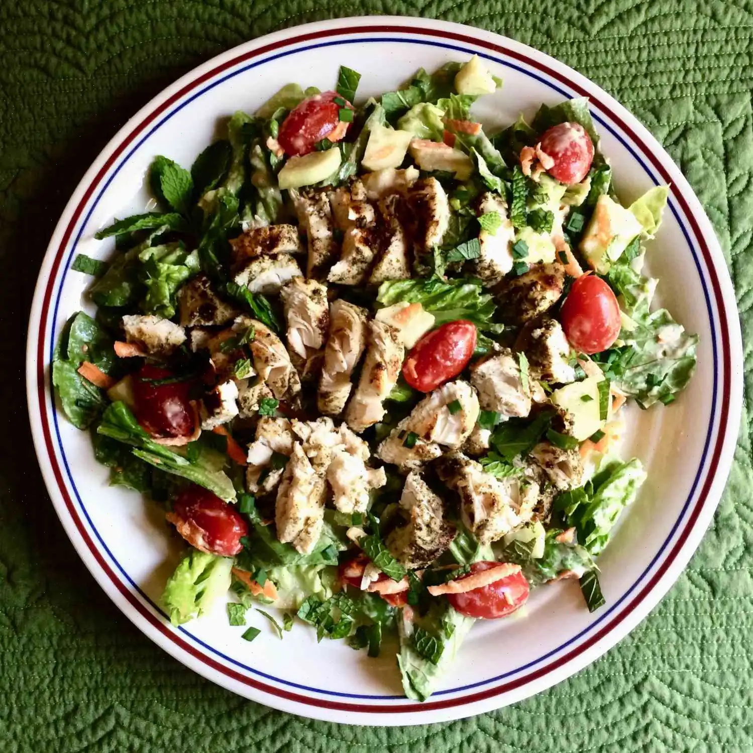 Za'atar Chicken Salad with Lemon-Tahini Dressing Recipe
