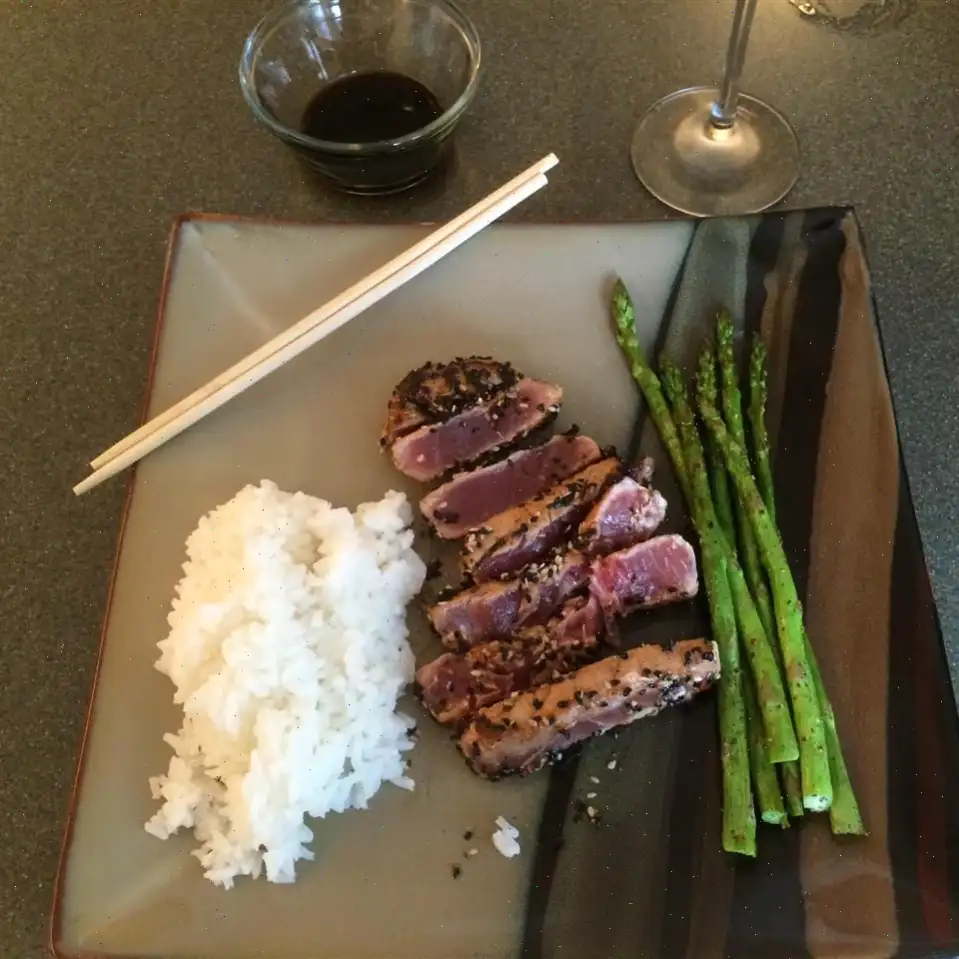 Seared Sesame-Crusted Ahi Tuna Recipe
