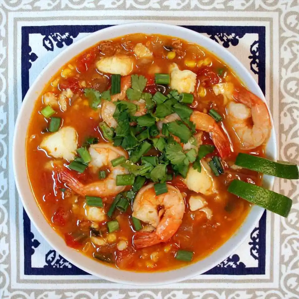 Spicy Tomato, Seafood, and Chorizo Stew Recipe