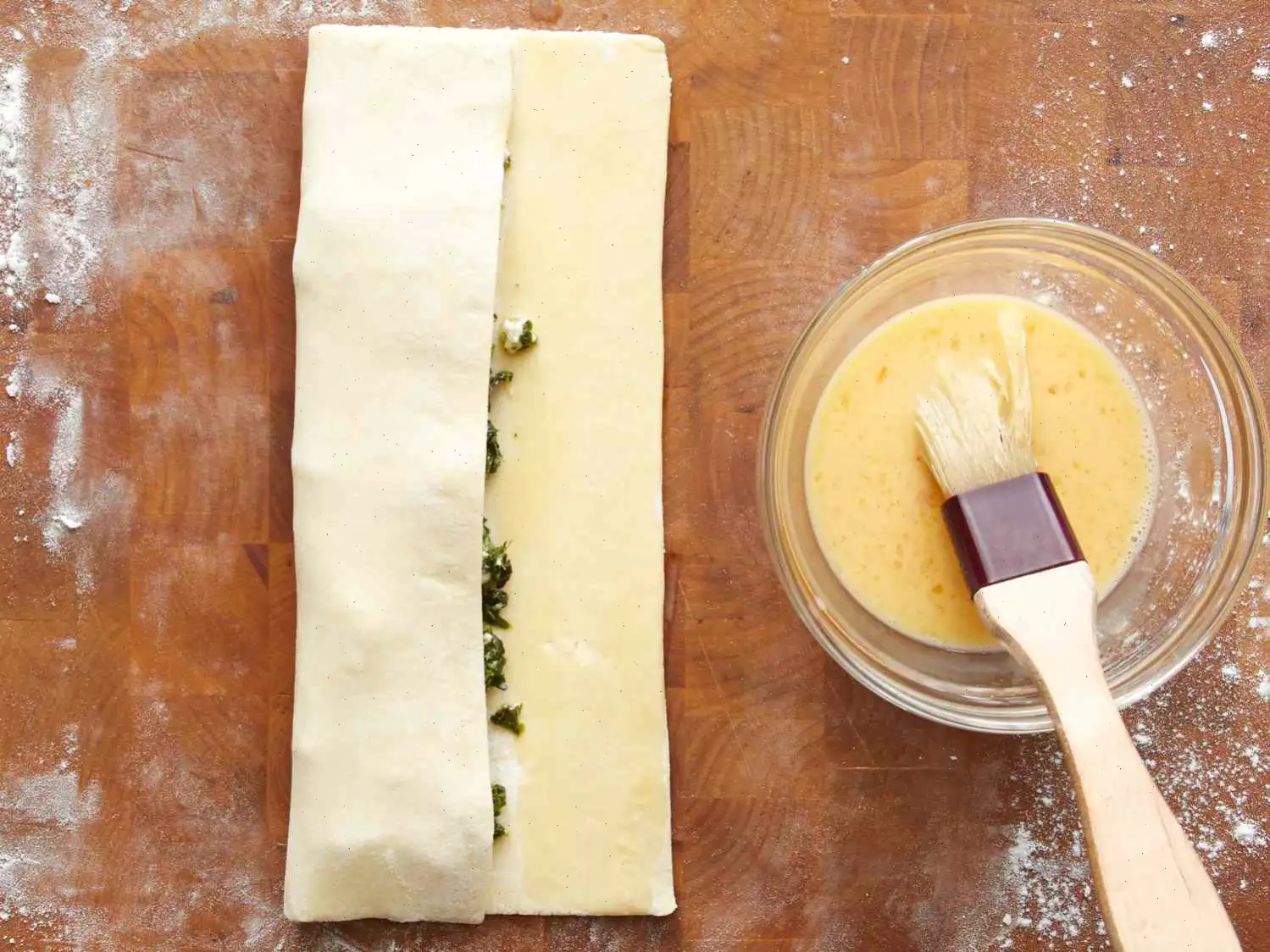 Spinach Rolls with Puff Pastry Recipe