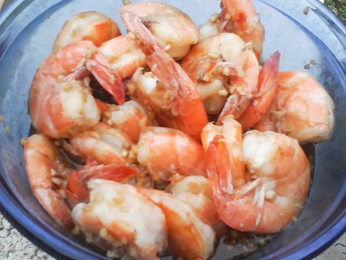 Steamed Garlic Prawns, Chinese Style Recipe
